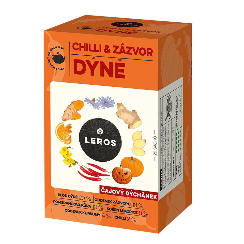 Leros Čajový dýchánek chilli&zázvor, dýně 20 sáčků