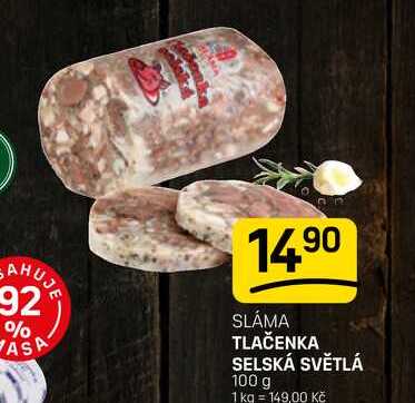 TLAČENKA SELSKÁ SVĚTLÁ 100 g 