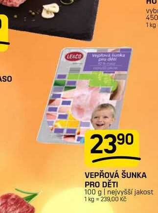VEPŘOVÁ ŠUNKA PRO DĚTI 100g