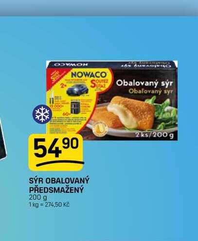 SÝR OBALOVANÝ PŘEDSMAŽENÝ 200 g 