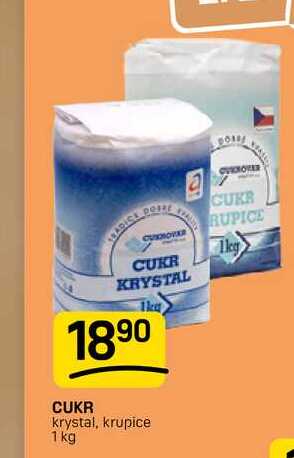 CUKR krystal, krupice 1 kg 