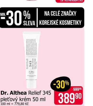 Dr. Althea Relief 345 pleťový krém 50 ml