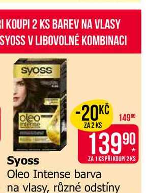 Syoss Oleo Intense barva na vlasy