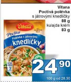Vitana Poctivá polévka s játrovými knedlíčky 88 g