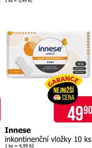 Innese inkontinenční vložky 10 ks 