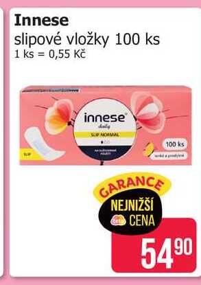 Innese slipové vložky 100 ks