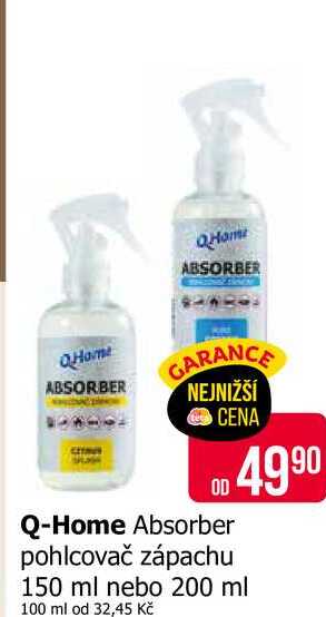 Q-Home Absorber pohlcovač zápachu 150 ml
