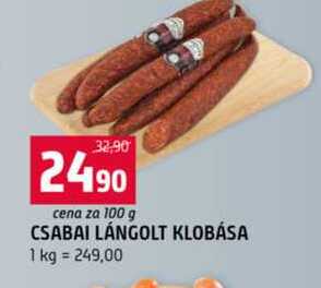 CSABAI LÁNGOLT KLOBÁSA 100g