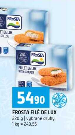 FROSTA FILÉ DE LUX 220 g vybrané druhy 