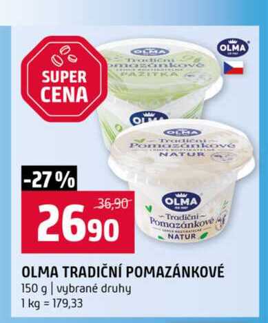 OLMA TRADIČNÍ POMAZÁNKOVÉ 150 g vybrané druhy 