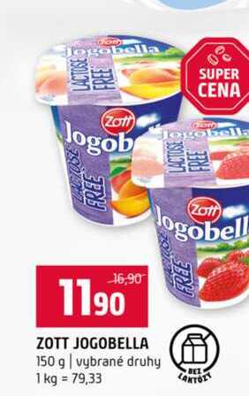ZOTT JOGOBELLA 150 g vybrané druhy