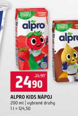 ALPRO KIDS NÁPOJ 200 ml vybrané druhy