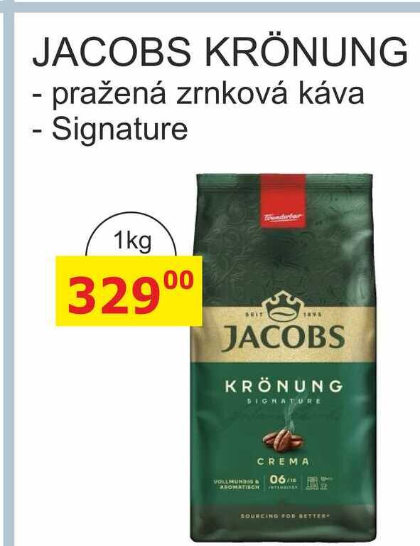 JACOBS KRÖNUNG, pražená zrnková káva - Signature Wunderbar 1kg