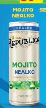 BOŽKOV REPUBLICA MOJITO NEALKO míchaný nápoj 0,25l, plech