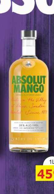 ABSOLUT VODKA MANGO 38% 1L