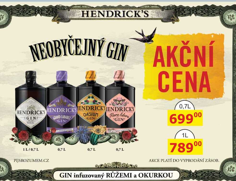 HENDRICK'S GIN 0,7 L