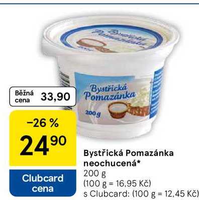 Bystřická Pomazánka neochucená, 200 g 