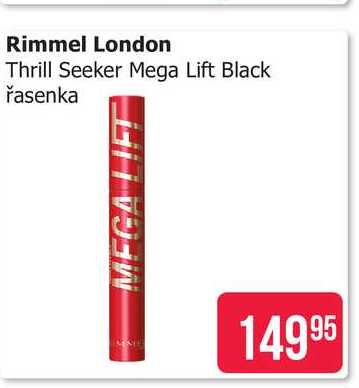 Rimmel London Thrill Seeker Mega Lift Black řasenka 
