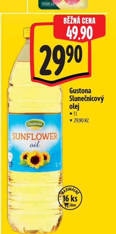   Gustona Slunečnicový olej  1 l