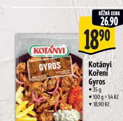 Kotányi Koření Gyros 35 g