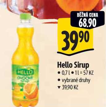   Hello Sirup  0,7 l