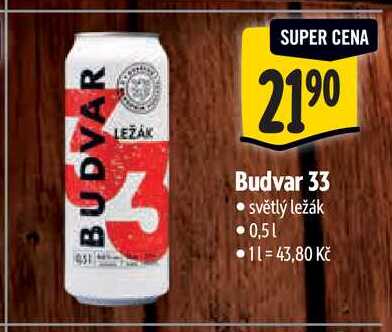   Budvar 33 0,5 l