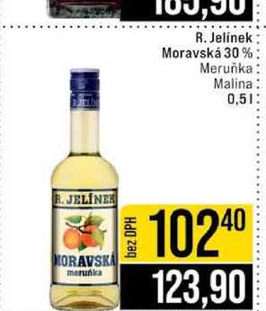 R. Jelínek Moravská 30 % Meruňka Malina 0,5l