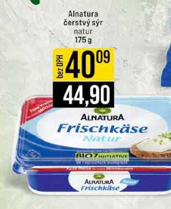 Alnatura čerstvý sýr natur 175 g