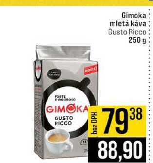 Gimoka mletá káva Gusto Ricco 250 g