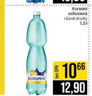 Korunní ochucená různé druhy 1,5l