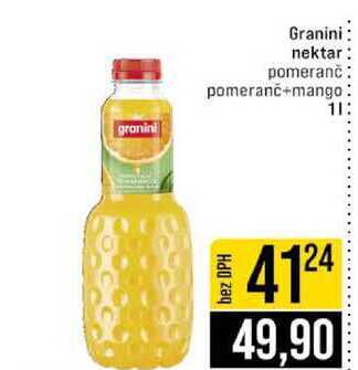 Granini nektar pomeranč pomeranč+mango 1l