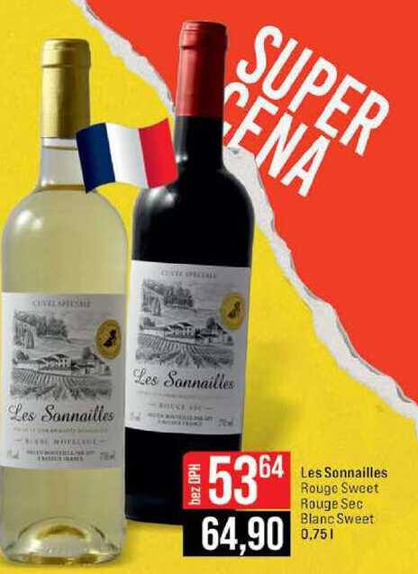 Les Sonnailles Rouge Sweet Rouge Sec Blanc Sweet 0,75l