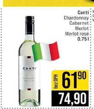 Canti Chardonnay Cabernet Merlot Merlot rosé 0,75l