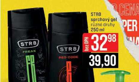 STR8 sprchový gel různé druhy 250 ml 