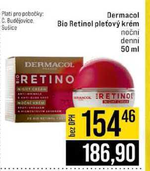 Dermacol Bio Retinol pleťový krém nočni denní 50 ml