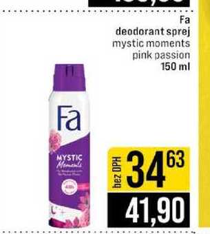 Fa deodorant sprej mystic moments pink passion 150 ml