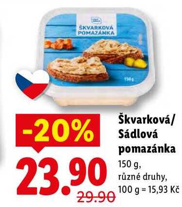Škvarková/Sádlová pomazánka, 150 g