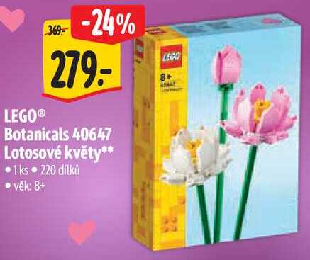 LEGO Botanicals 40647 Lotosové květy