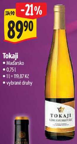 Tokaji, 0,75 l