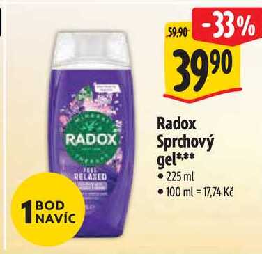 Radox Sprchový gel, 225 ml