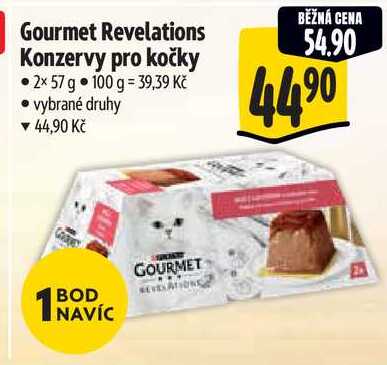 Gourmet Revelations Konzervy pro kočky, 2x 57 g