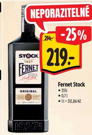 Fernet Stock, 0,7 l