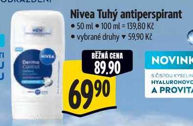 Nivea Tuhý antiperspirant, 50 ml