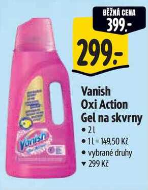 Vanish Oxi Action Gel na skvrny, 2 l