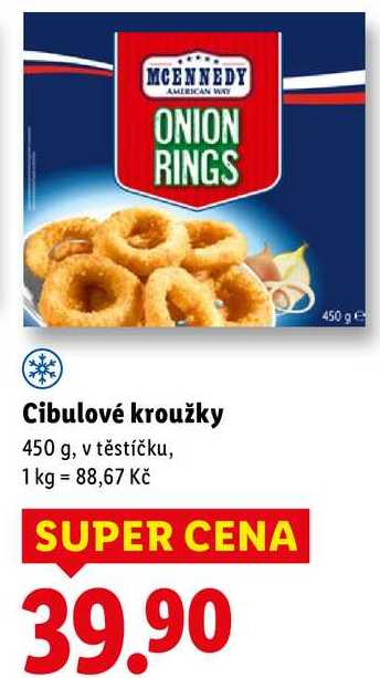 Cibulové kroužky, 450 g
