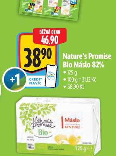 Nature's Promise bio Máslo 82% 125 g