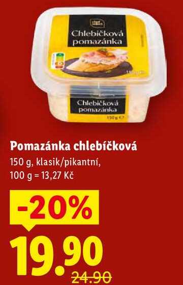 Pomazánka chlebíčková, 150 g