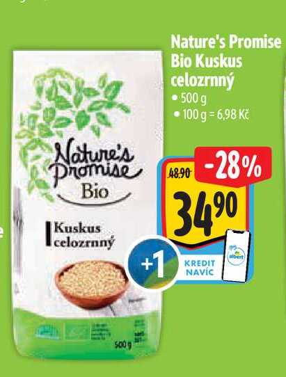 Nature's Promise Bio Kuskus celozrnný 500 g