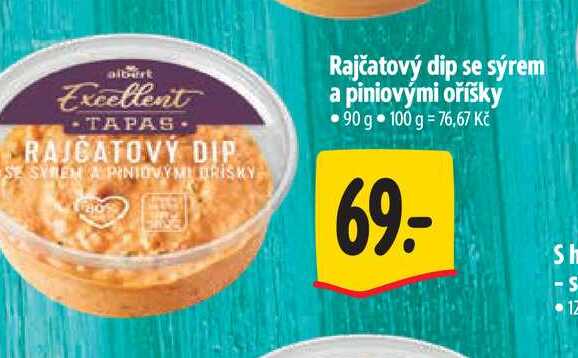  Rajčatový dip se sýrem a piniovými oříšky 90 g 