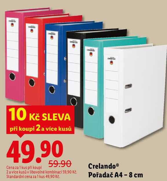 Crelando Pořadač A4-8 cm